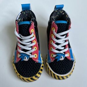 Sonic Kids High-Top Sneakers - Black, Blue, Red, Yellow